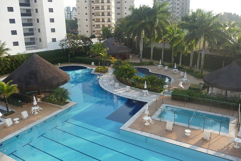 Moderno apto, lazer e enxoval - Riviera de São Lourenço