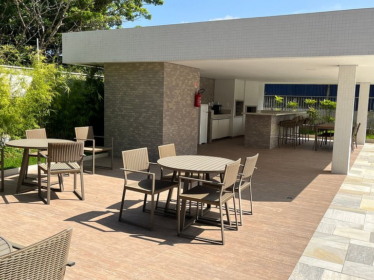 Bertioga | Vista Mar Incrível com Enxoval Completo