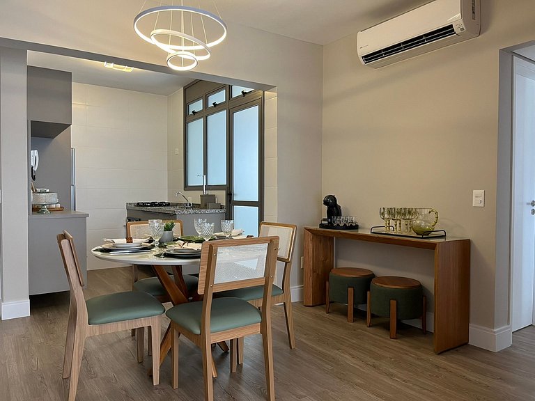 Bertioga | Vista Mar Incrível com Enxoval Completo