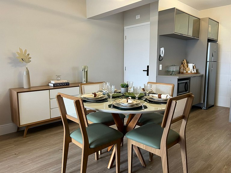 Bertioga | Vista Mar Incrível com Enxoval Completo