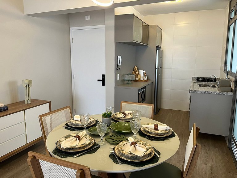 Bertioga | Vista Mar Incrível com Enxoval Completo