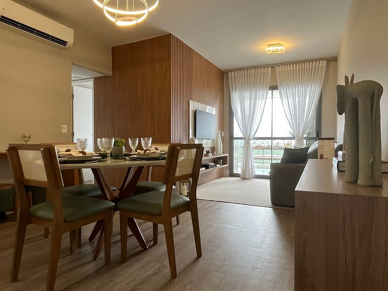 Bertioga | Vista Mar Incrível com Enxoval Completo