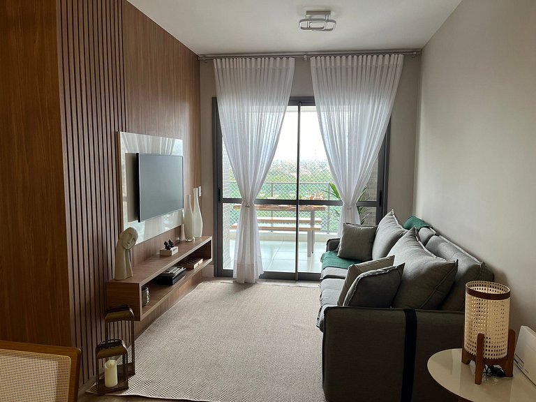 Bertioga | Vista Mar Incrível com Enxoval Completo