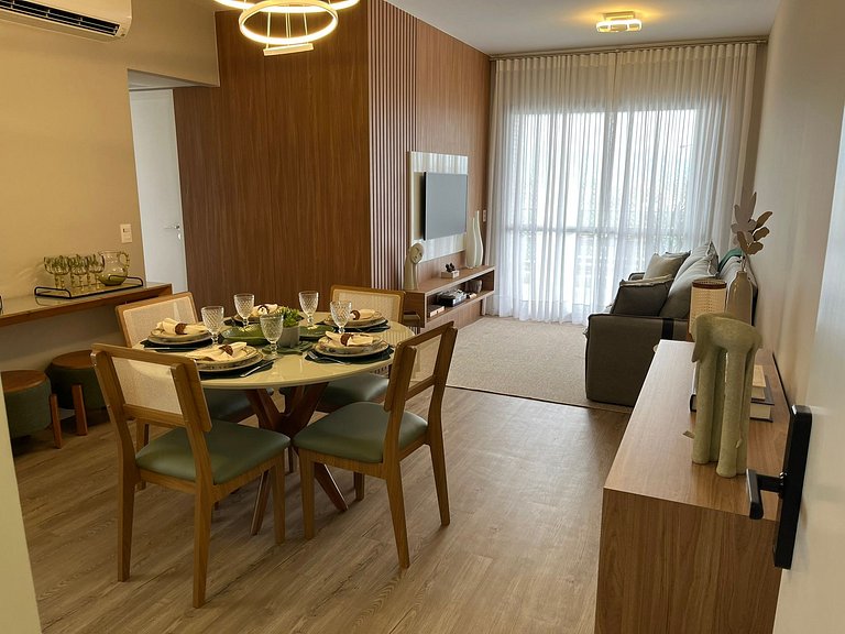 Bertioga | Vista Mar Incrível com Enxoval Completo