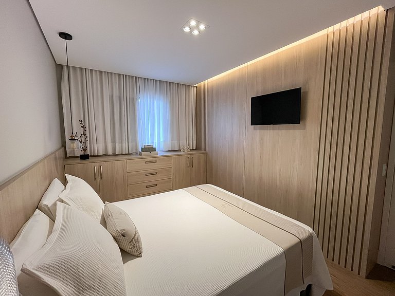 Moderno apto, lazer e enxoval - Riviera de São Lourenço