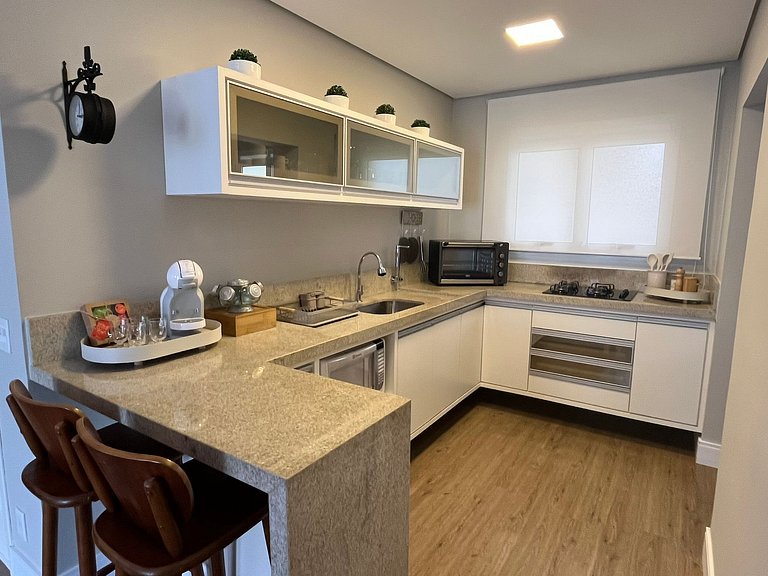 Moderno apto, lazer e enxoval - Riviera de São Lourenço