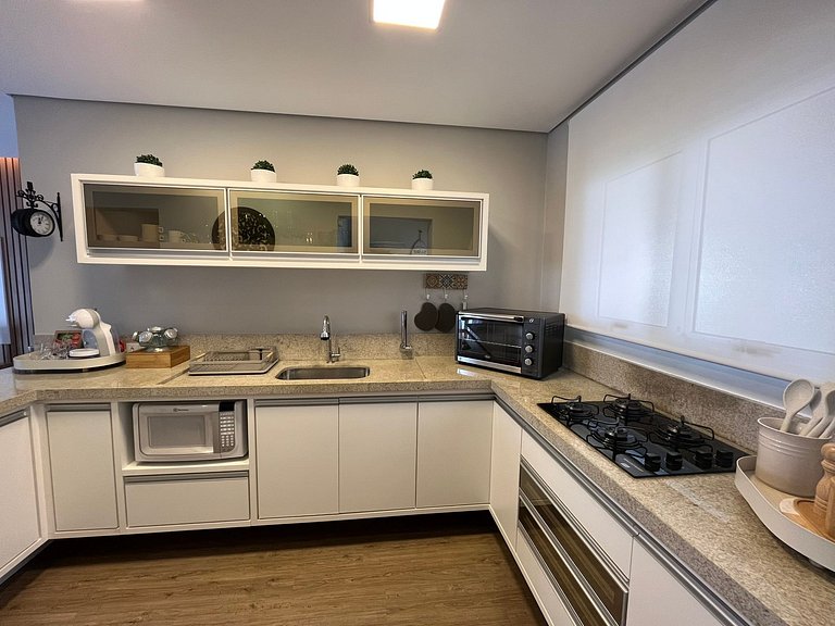 Moderno apto, lazer e enxoval - Riviera de São Lourenço