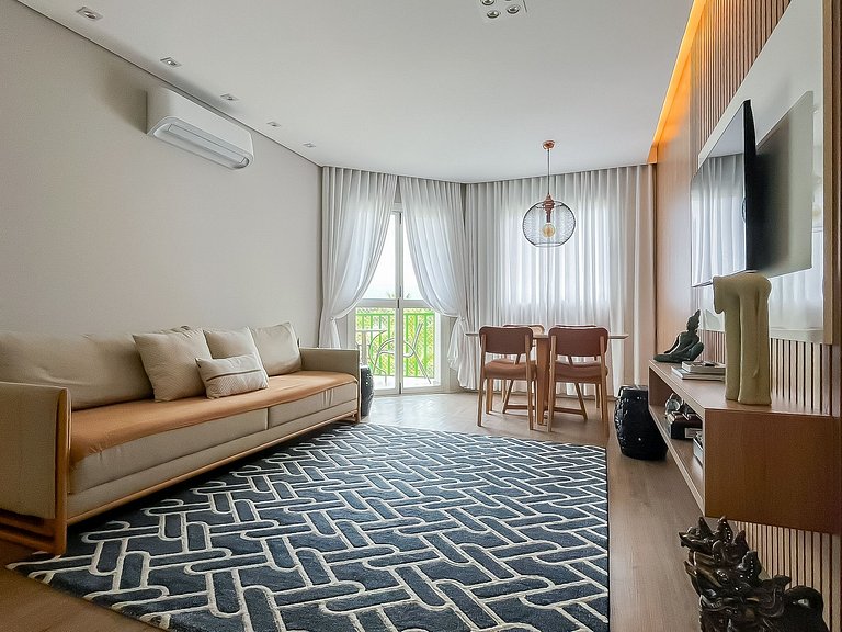 Moderno apto, lazer e enxoval - Riviera de São Lourenço