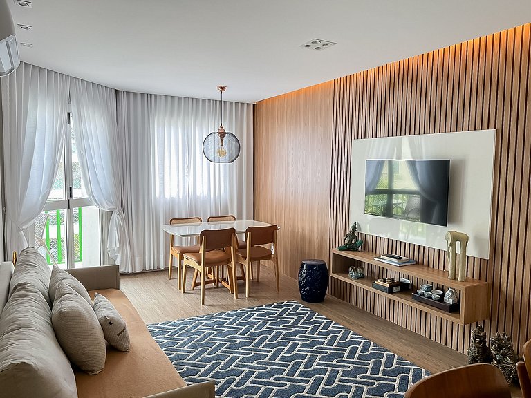 Moderno apto, lazer e enxoval - Riviera de São Lourenço