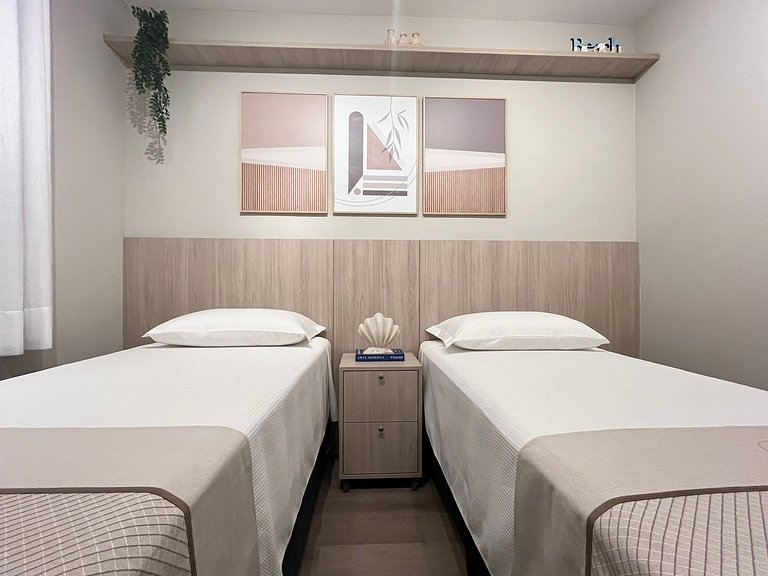 Riviera, apto lindo, lazer, 3 dormitórios - ENXOVAL COMPLETO