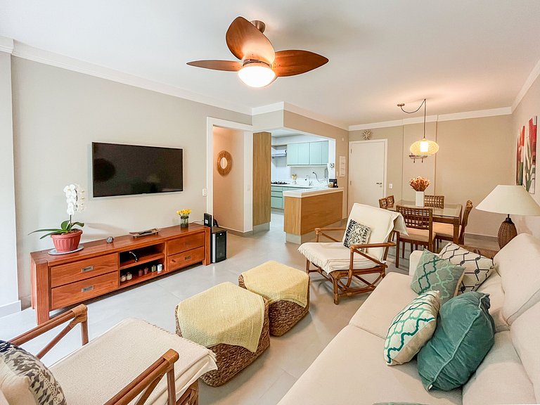 Riviera | Lindo Varanda Gourmet e Enxoval Completo