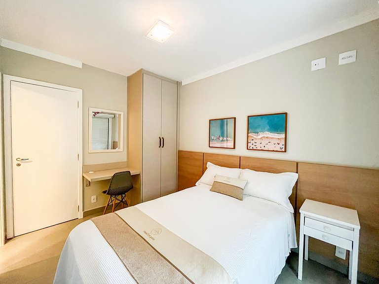 Riviera | Lindo Varanda Gourmet e Enxoval Completo