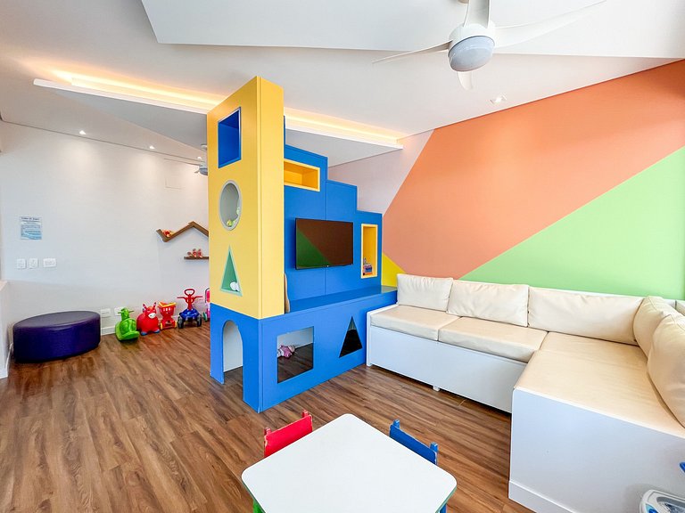 Riviera | Lindo Varanda Gourmet e Enxoval Completo