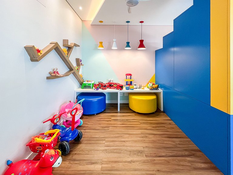 Riviera | Lindo Varanda Gourmet e Enxoval Completo