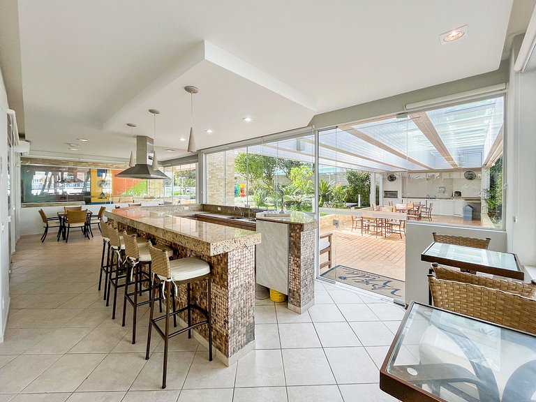 Riviera | Lindo Varanda Gourmet e Enxoval Completo