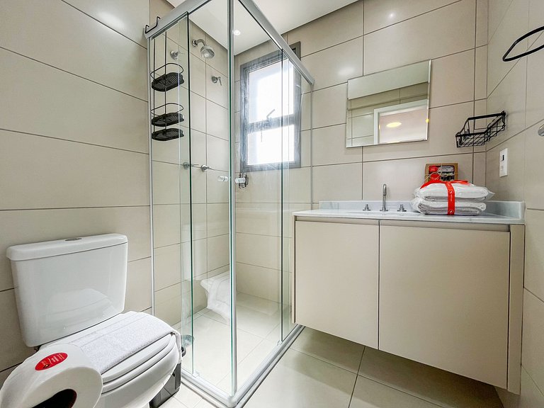 Bertioga | Novo Beira Mar com Enxoval Completo