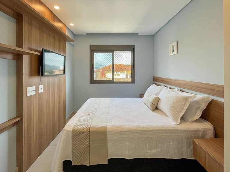 Bertioga | Novo Beira Mar com Enxoval Completo