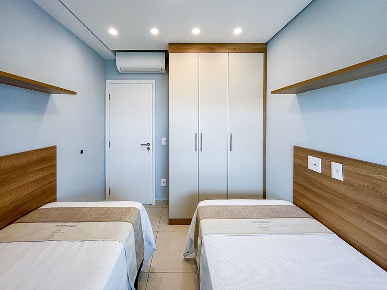 Bertioga | Novo Beira Mar com Enxoval Completo