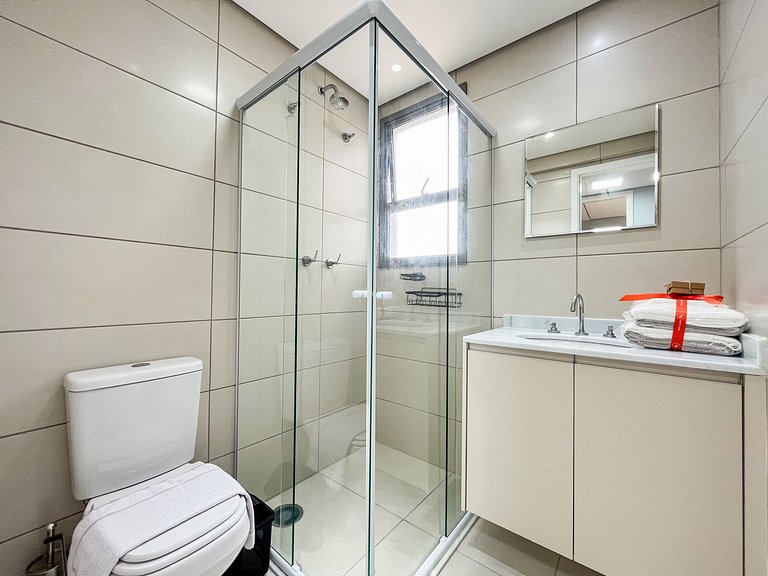 Bertioga | Novo Beira Mar com Enxoval Completo