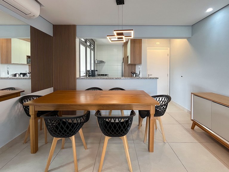 Bertioga | Novo Beira Mar com Enxoval Completo