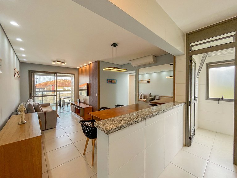 Bertioga | Novo Beira Mar com Enxoval Completo