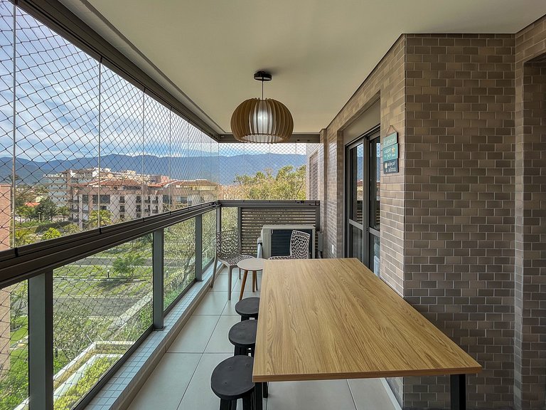 Bertioga | Novo Beira Mar com Enxoval Completo