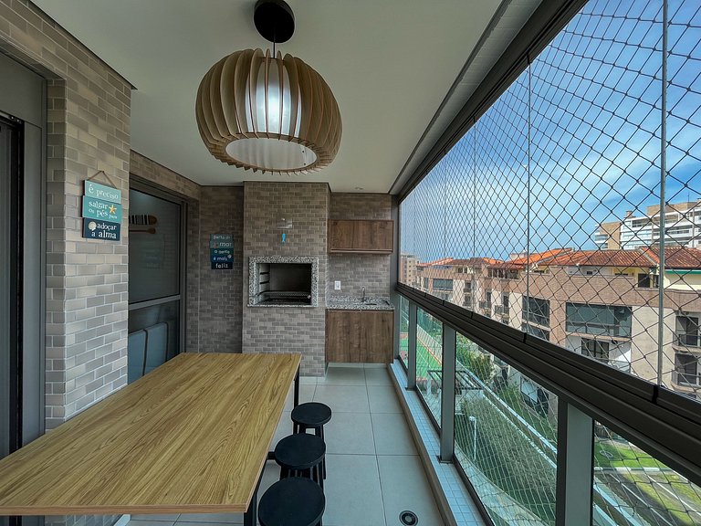 Bertioga | Novo Beira Mar com Enxoval Completo