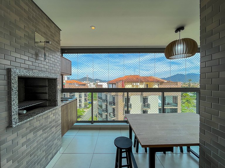 Bertioga | Novo Beira Mar com Enxoval Completo