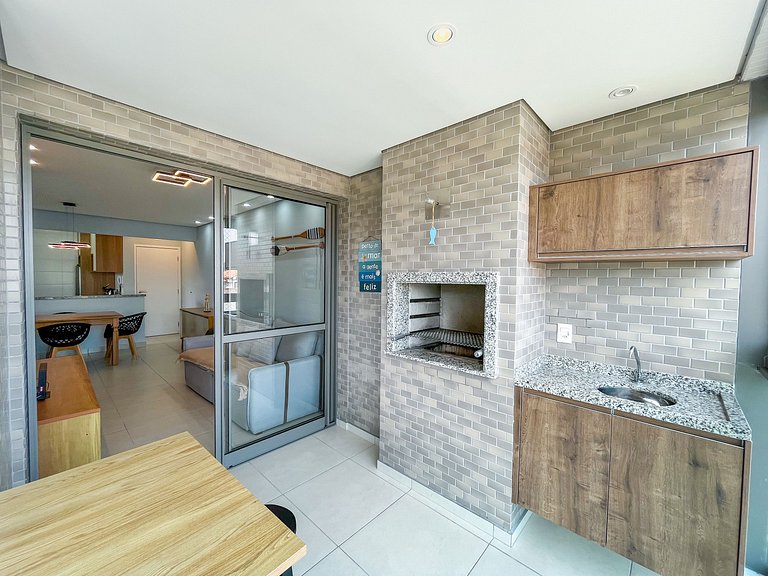 Bertioga | Novo Beira Mar com Enxoval Completo