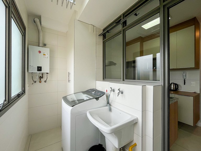 Bertioga | Novo Beira Mar com Enxoval Completo