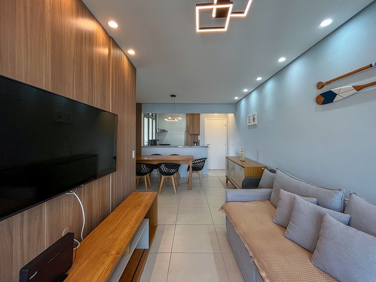 Bertioga | Novo Beira Mar com Enxoval Completo