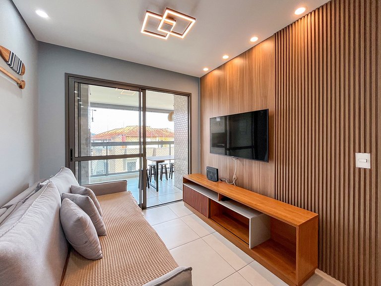 Bertioga | Novo Beira Mar com Enxoval Completo