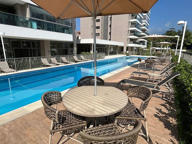 Bertioga | Novo Beira Mar com Enxoval Completo