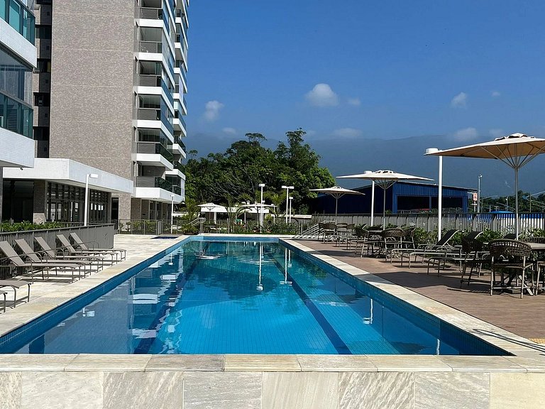 Bertioga | Novo Beira Mar com Enxoval Completo