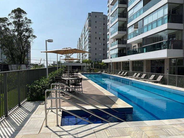 Bertioga | Novo Beira Mar com Enxoval Completo