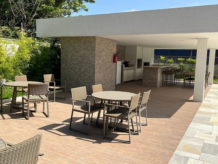 Bertioga | Novo Beira Mar com Enxoval Completo