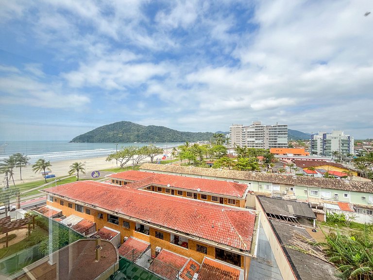 Bertioga | Pé na Areia Vista Mar Enxoval Completo