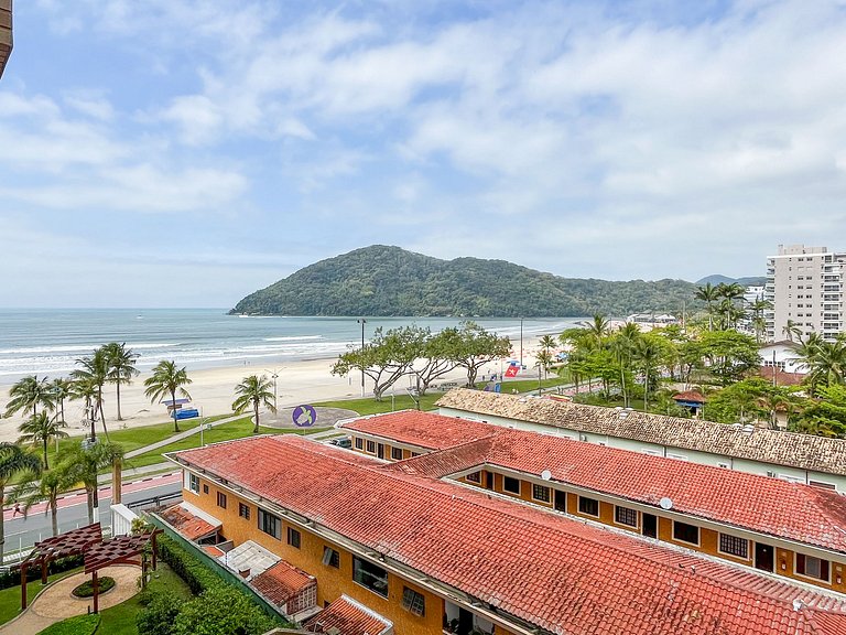 Bertioga | Pé na Areia Vista Mar Enxoval Completo