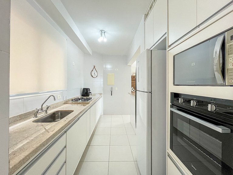 Bertioga | Pé na Areia Vista Mar Enxoval Completo