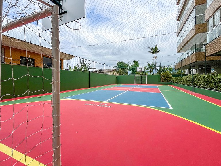 Bertioga | Pé na Areia Vista Mar Enxoval Completo