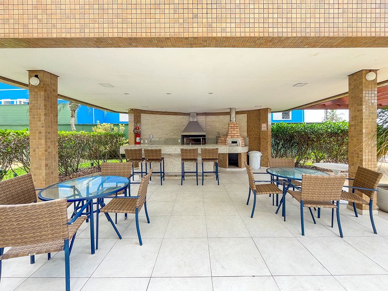 Bertioga | Pé na Areia Vista Mar Enxoval Completo