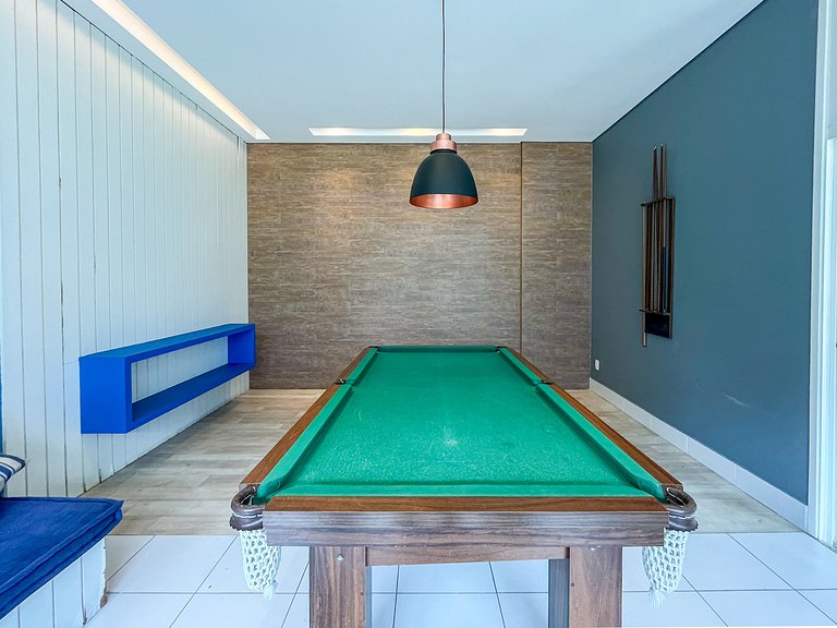 Bertioga | Pé na Areia Vista Mar Enxoval Completo