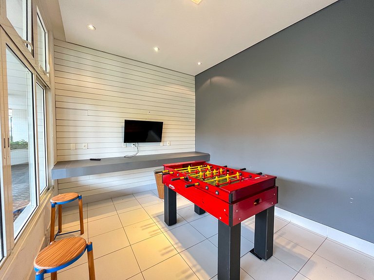 Bertioga | Pé na Areia Vista Mar Enxoval Completo