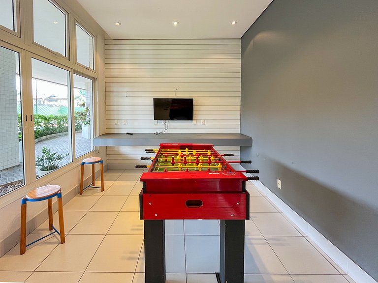 Bertioga | Pé na Areia Vista Mar Enxoval Completo