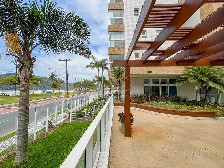 Bertioga | Pé na Areia Vista Mar Enxoval Completo