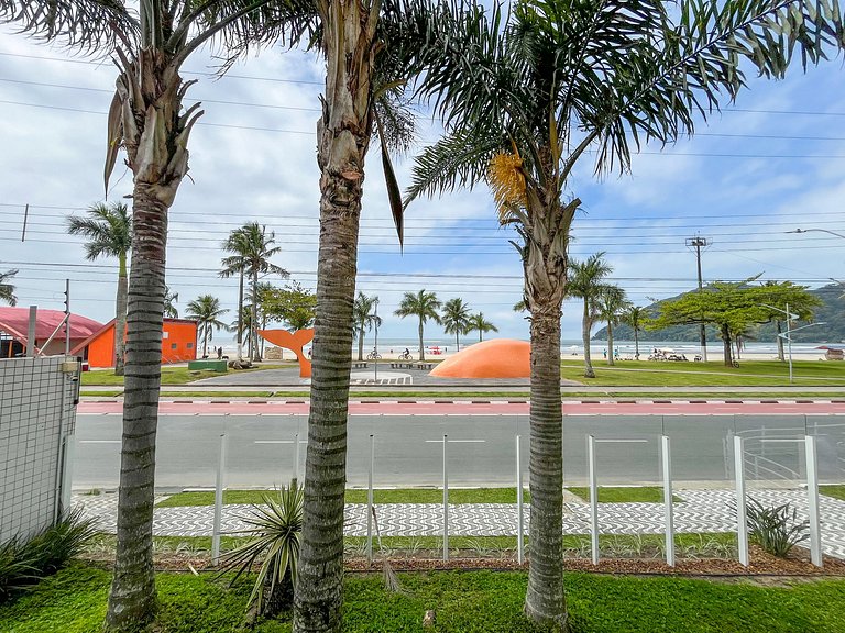 Bertioga | Pé na Areia Vista Mar Enxoval Completo