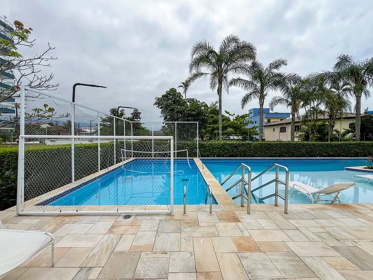 Bertioga | Pé na Areia Vista Mar Enxoval Completo