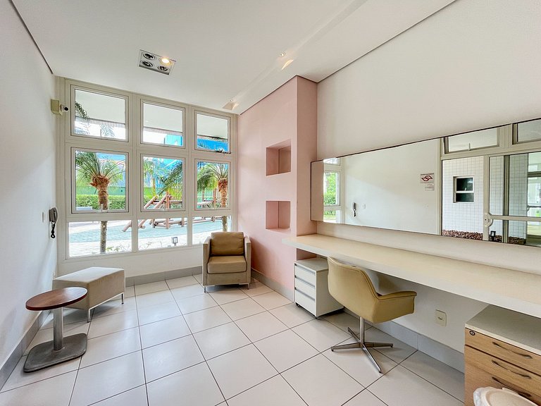 Bertioga | Pé na Areia Vista Mar Enxoval Completo