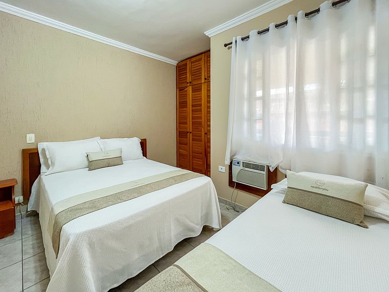 Riviera | Moderno Flat com Enxoval Completo