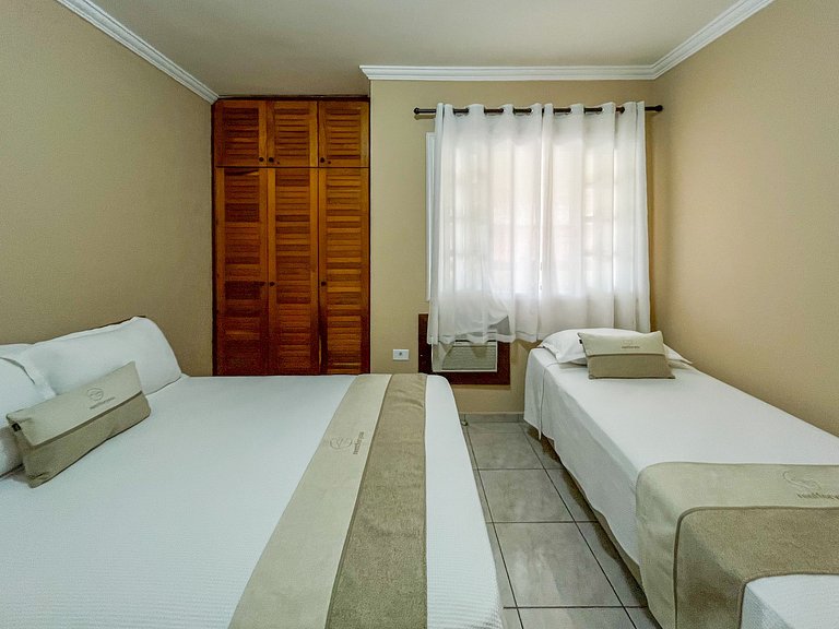 Riviera | Moderno Flat com Enxoval Completo